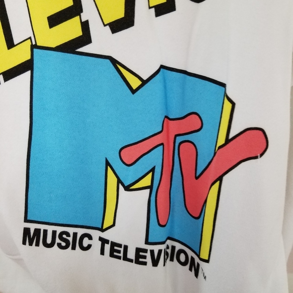 MTV Sweatshirt White Large - Picture 6 of 6